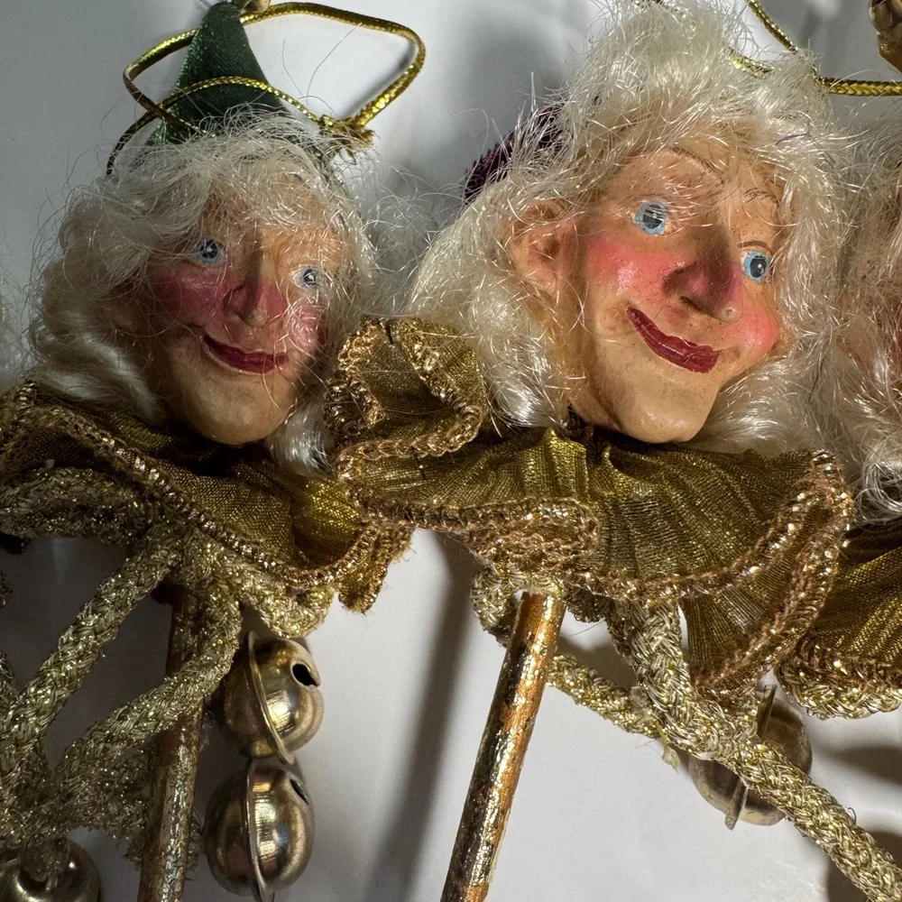 Possible Mark Roberts Vintage Elf‎ Stick Ornaments – Set of 4 – Ornaments